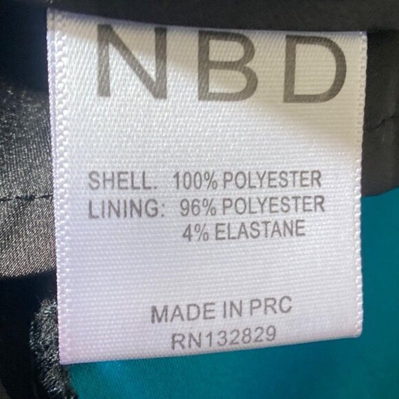 NBD Friction Mini Cocktail Strapless Dress in Teal, size Medium - Picture 13 of 16